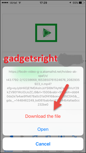 Download Facebook Video